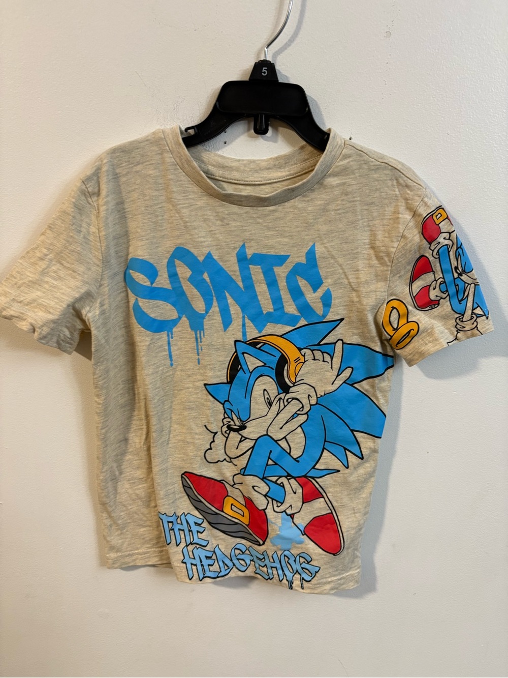4/30$ Sonic The Hedgehog Graphic Tee - Blue 4-5 years